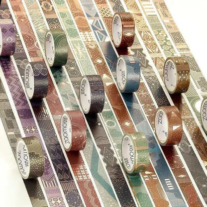 Glittering Exotic Decorative Washi Tape Japanese Retro Ribbon Chinese Style Scrapbooking Diary Stickers DIY Masking Tape Lipstick Paper