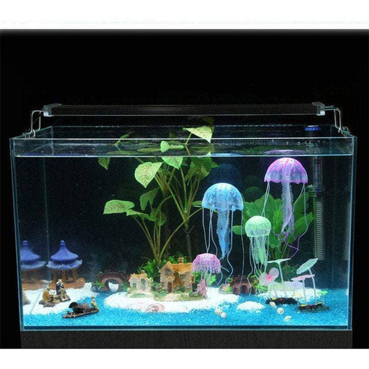 Glow in the dark jellyfish aquarium decor fish tank decoration