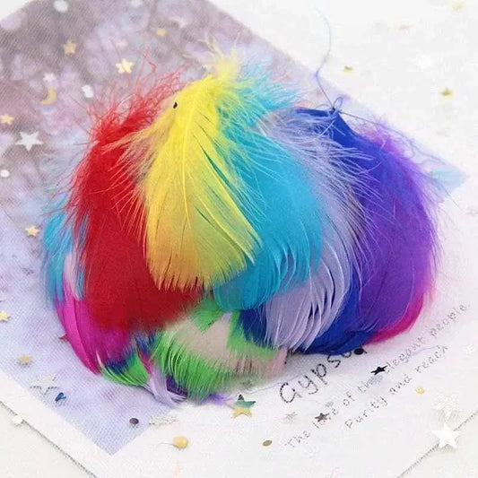 Goose Feathers DIY Dreamcatcher Gift Box Fillers Throw Pillow Stuffer Home Decoration Accessories 100pcs/Bag