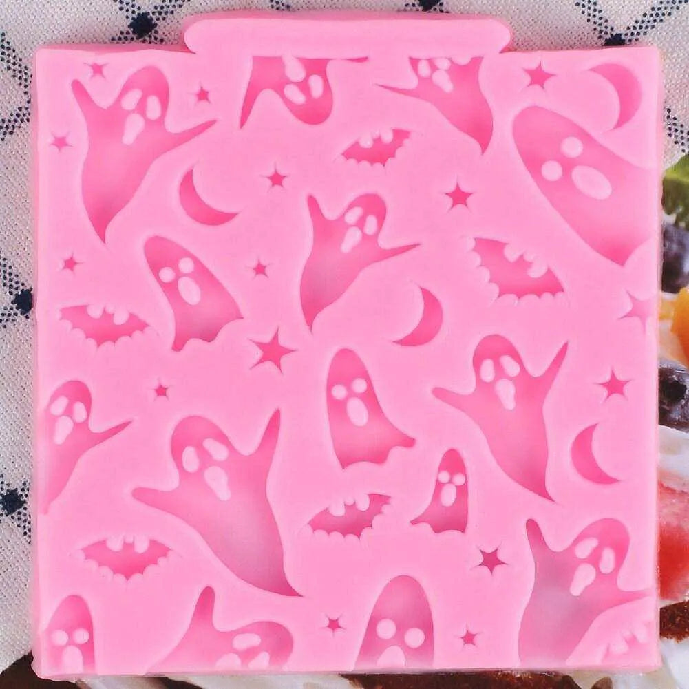 Ghosts Mold Halloween Bats Silicone Mould Cake Decorating Tools Cupcake Decoration Baking Accessories Candy Molds