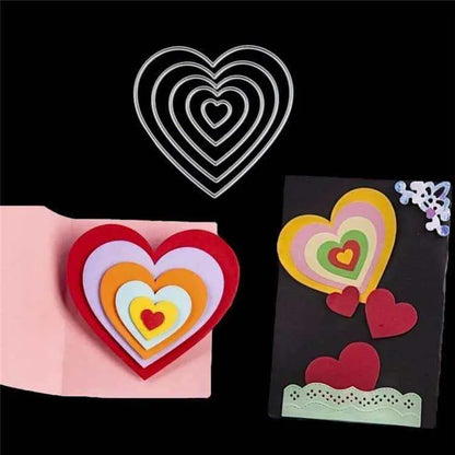 Heart Cutting Die Scrapbook Die Cuts Crafting Dies Paper Embosser DIY Scrapbooking