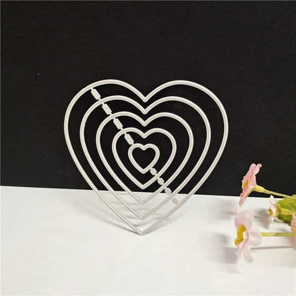 Heart Cutting Die Scrapbook Die Cuts Crafting Dies Paper Embosser DIY Scrapbooking