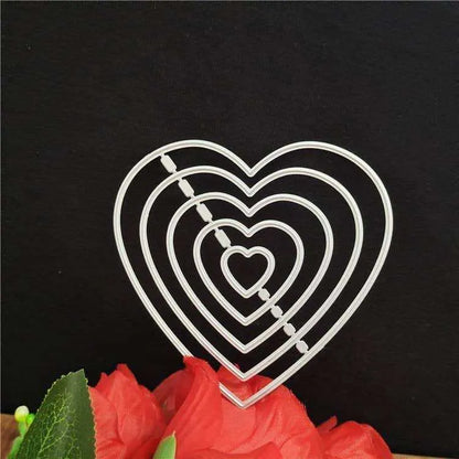 Heart Cutting Die Scrapbook Die Cuts Crafting Dies Paper Embosser DIY Scrapbooking