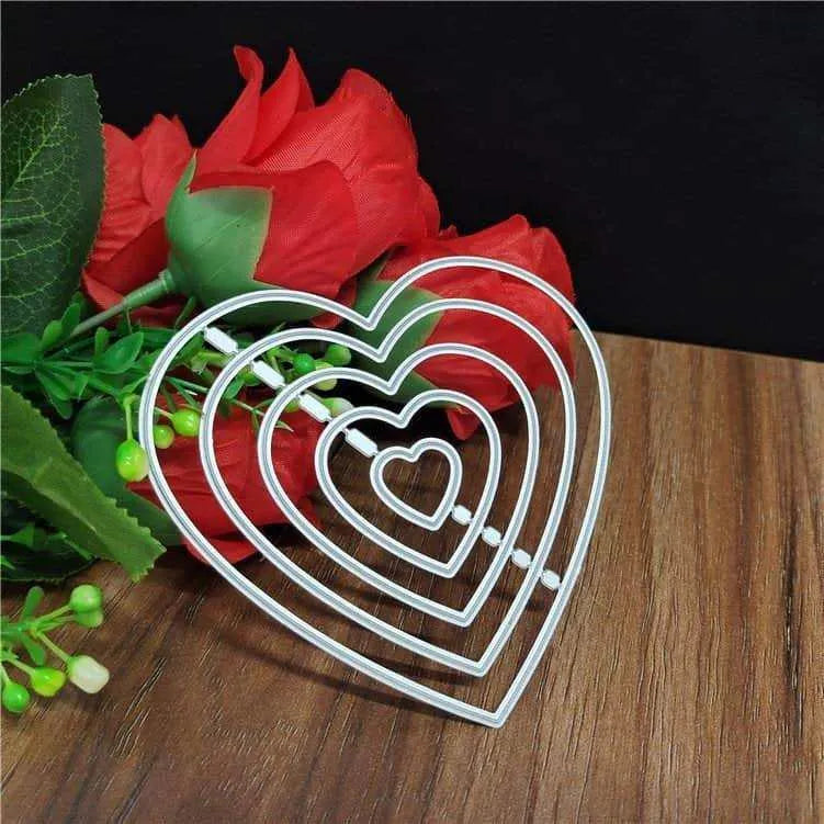 Heart Cutting Die Scrapbook Die Cuts Crafting Dies Paper Embosser DIY Scrapbooking