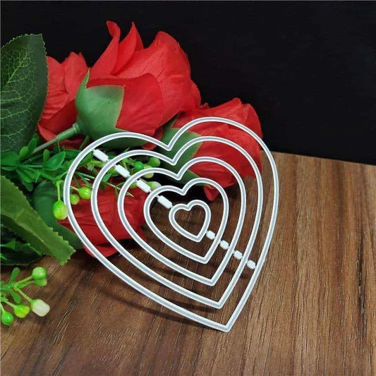 Heart Cutting Die Scrapbook Die Cuts Crafting Dies Paper Embosser DIY Scrapbooking