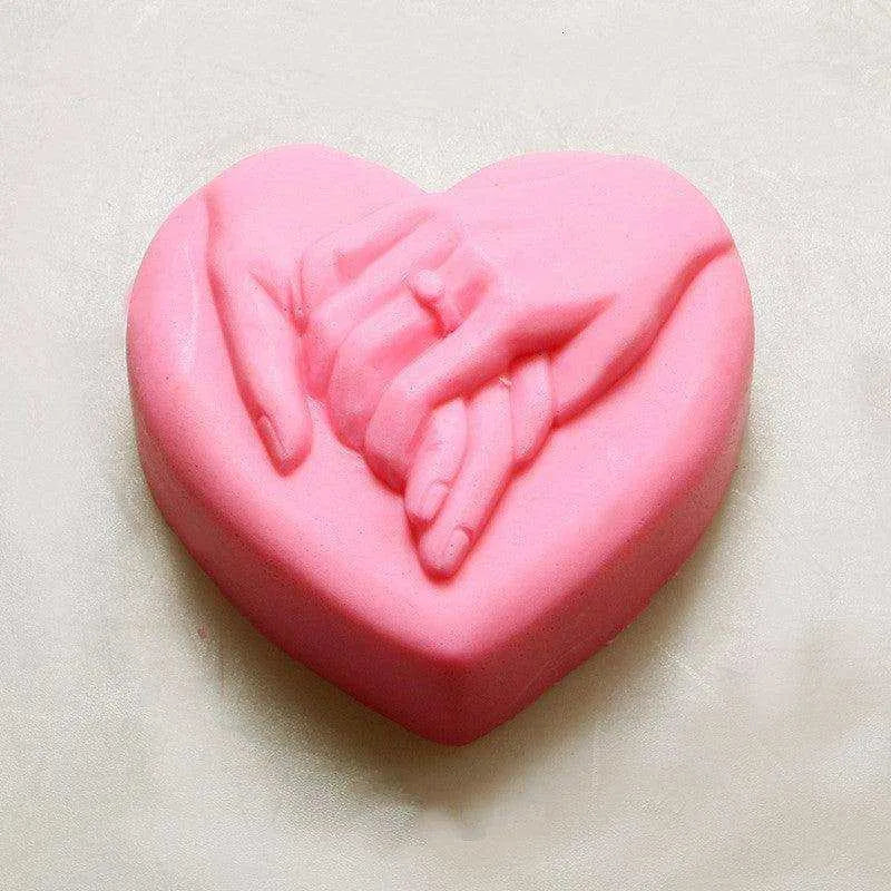 Heart-Shaped Silicone Mold for Soap, Cake, Chocolate - Durable & Safe , 