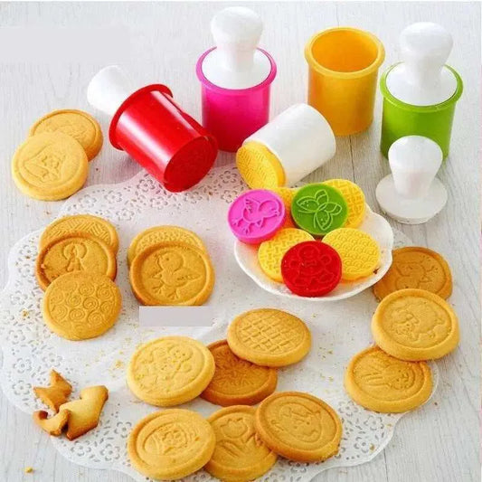 Holiday Cookie Stamps Animal Biscuit Molds Baking Accessories Party Favors Making Dalgona Candy Mold Kitchen Supplies Cute Cookie Embosser