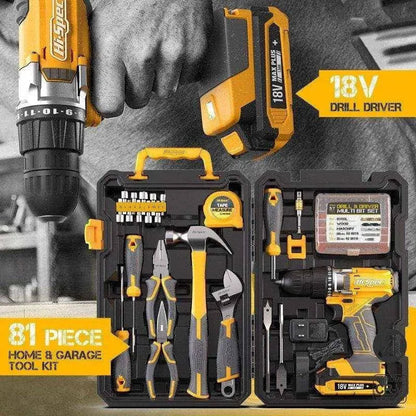 Home Repair Hardware Tool Combo Set