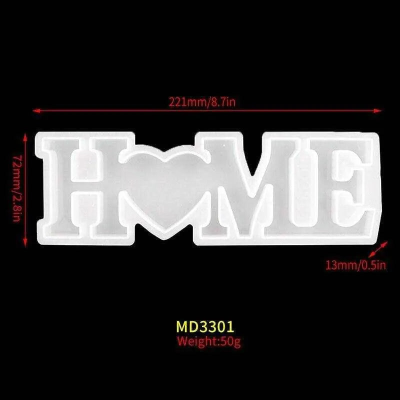 Home Sign Door Welcome Words Mold Family New House Welcoming Decoration