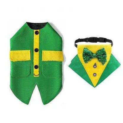 Irish Festival Holy Pet Suit Vest - Polyester, Style 1 & Style 2 - Sizes S-XXL , 