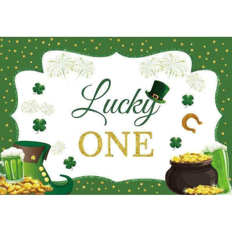 Irish National Day Party Background Banner - Festive Flag, Polyester Fabric, 150x100cm & 180x120cm , 