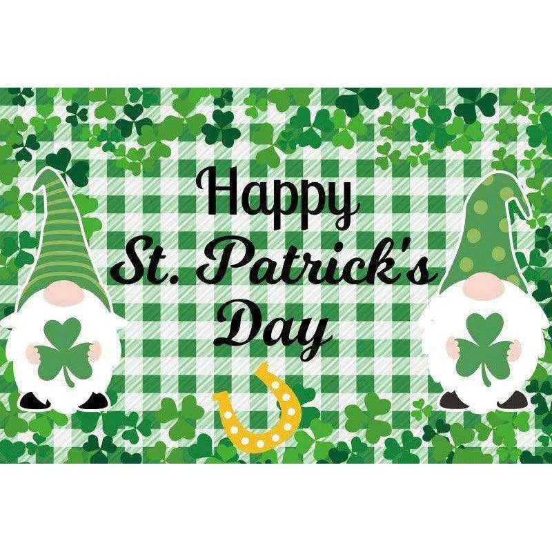 Irish National Day Party Background Banner - Festive Flag, Polyester Fabric, 150x100cm & 180x120cm , 