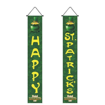 Irish National Day Porch Flag - 22 Unique St. Pat's Day Couplets (Pair) , 