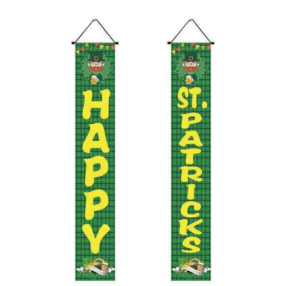 Irish National Day Porch Flag - 22 Unique St. Pat's Day Couplets (Pair) , 