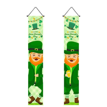 Irish National Day Porch Flag - 22 Unique St. Pat's Day Couplets (Pair) , 