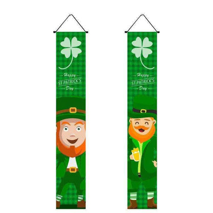 Irish National Day Porch Flag - 22 Unique St. Pat's Day Couplets (Pair) , 