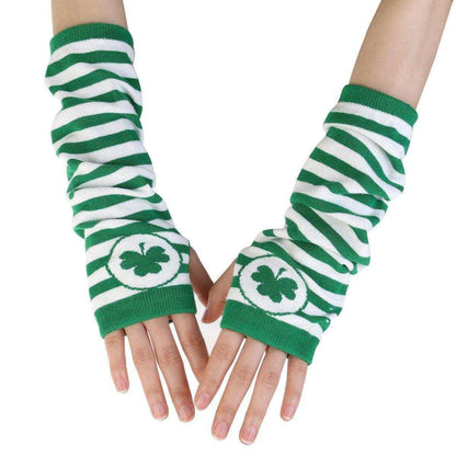 Irish Shamrock Festival Decoration Set with Headband, Socks, Glasses, Necklace, Gloves, and Pants , 