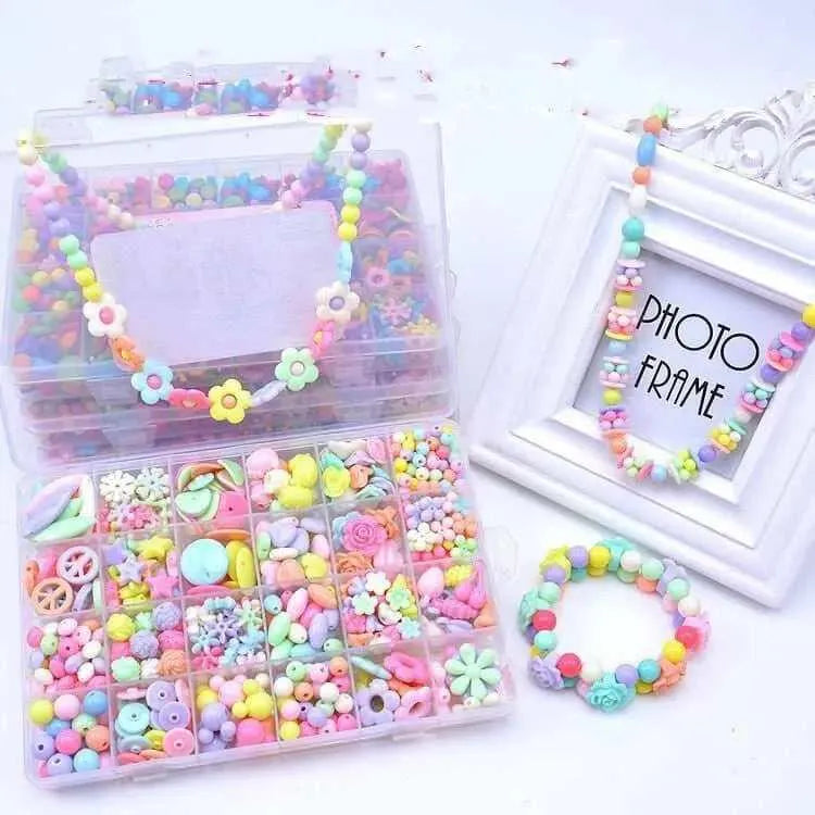 Jewelry Making For Kids Bracelet Beads DIY Necklace Gifts For Girls