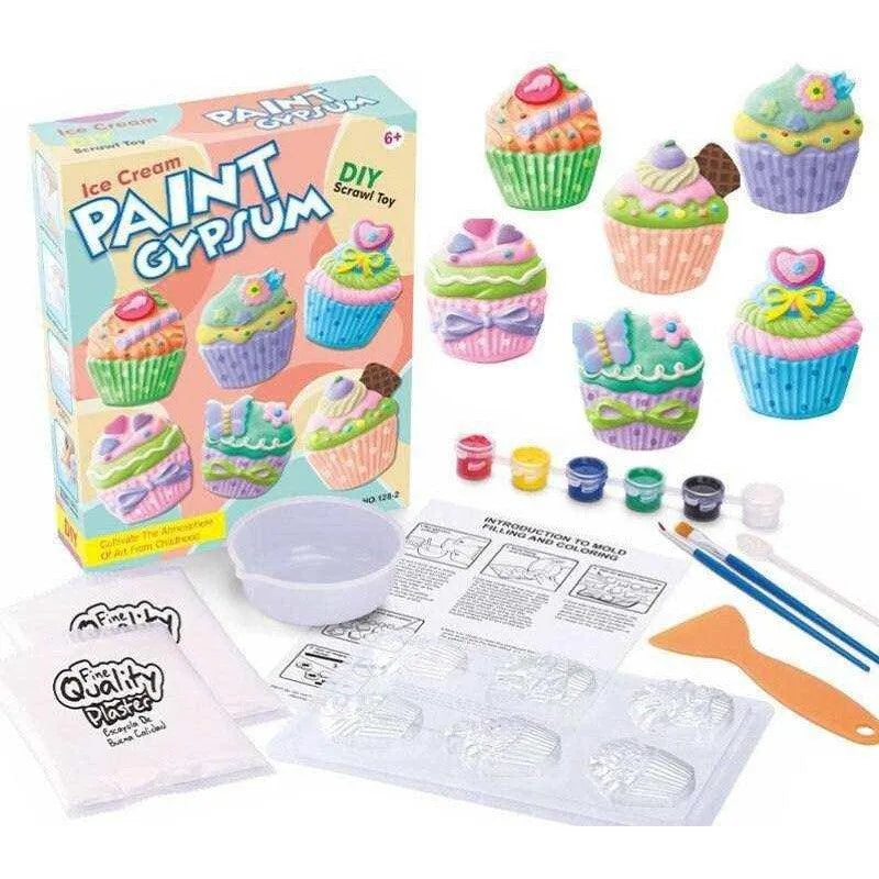 Kids Crafts Toy Plaster Mold Kit Painting Set Plaster Animals Plaster Scone