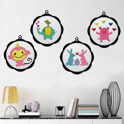 Kids Embroidery Beginner Cross Stitch Kit Kids Bedroom Decor DIY