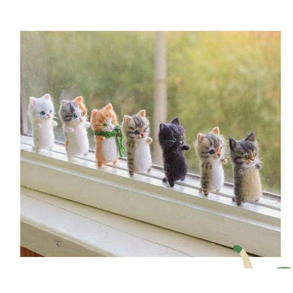 Kitten Felting Kit Felted Cat Felt Kit DIY Decoration