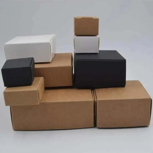 Kraft Gift Boxes Gift Wrapping Packaging Supplies Party Favors Box