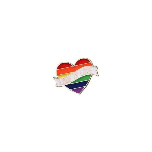 LGBT flag rainbow enamel pin Love is Love Gay Pride stickers