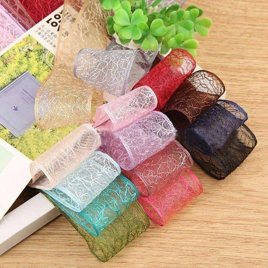 Lace Ribbon Dressmaking Accessories Gift Wrapping Supplies Scrapbook Ephemera 100 Yards