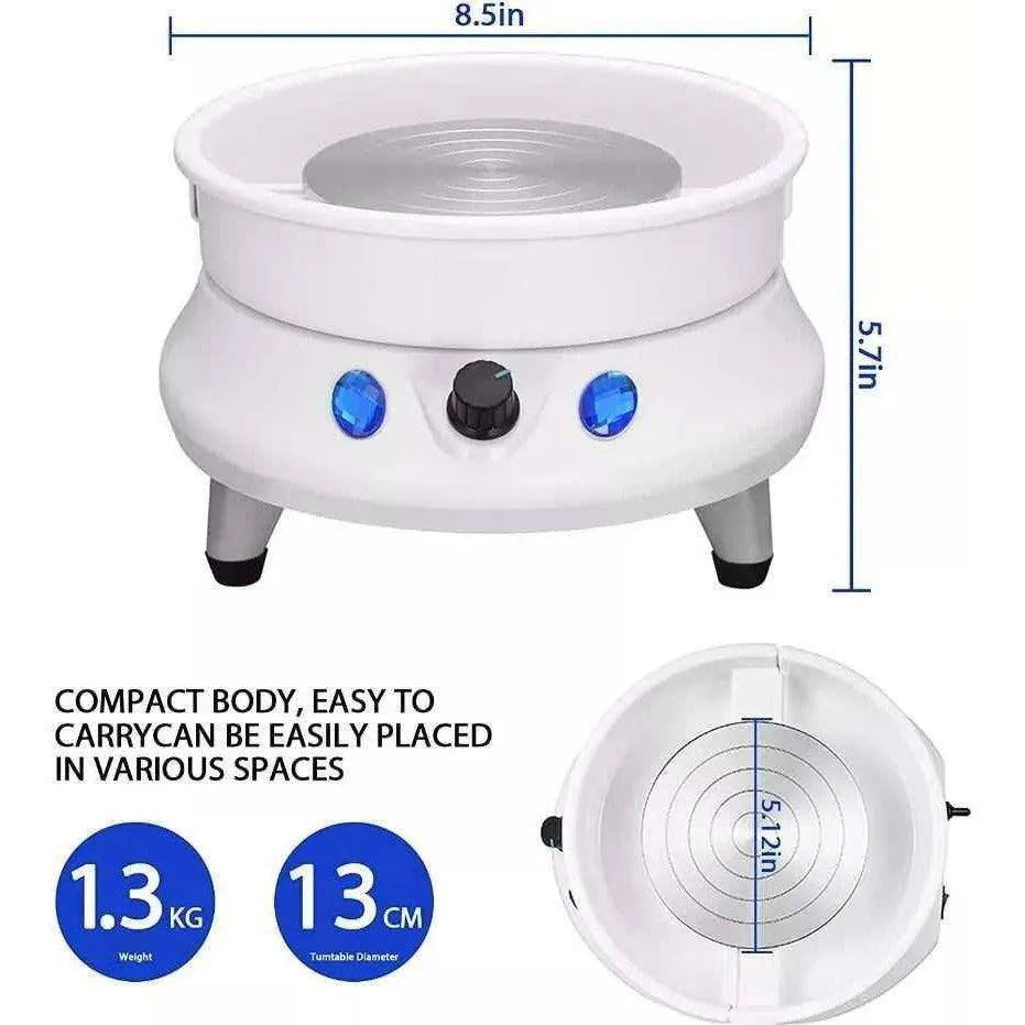 Large Potter's Wheel With Detachable Basin And Pottery Tools