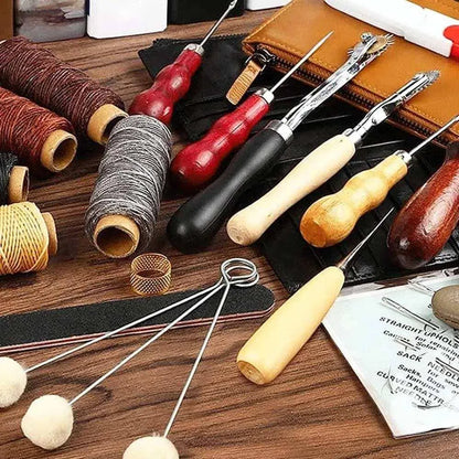 Leather Tool Set Leather Punch Kit Carving Tools Repair Tool DIY Craft Stitching