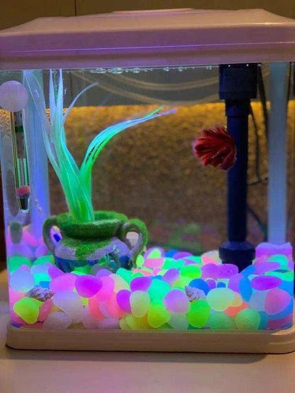 Luminous pebbles glow stones for fish tank aquarium decor