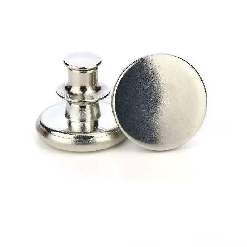 Metal Snap Buttons Detachable Jeans Button Retractable Pants Fasteners