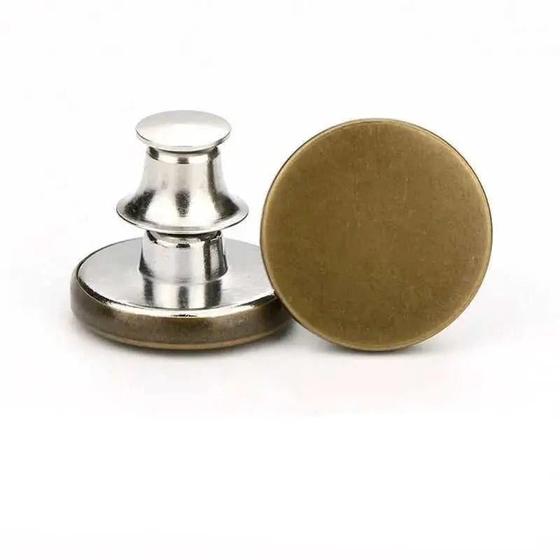 Metal Snap Buttons Detachable Jeans Button Retractable Pants Fasteners