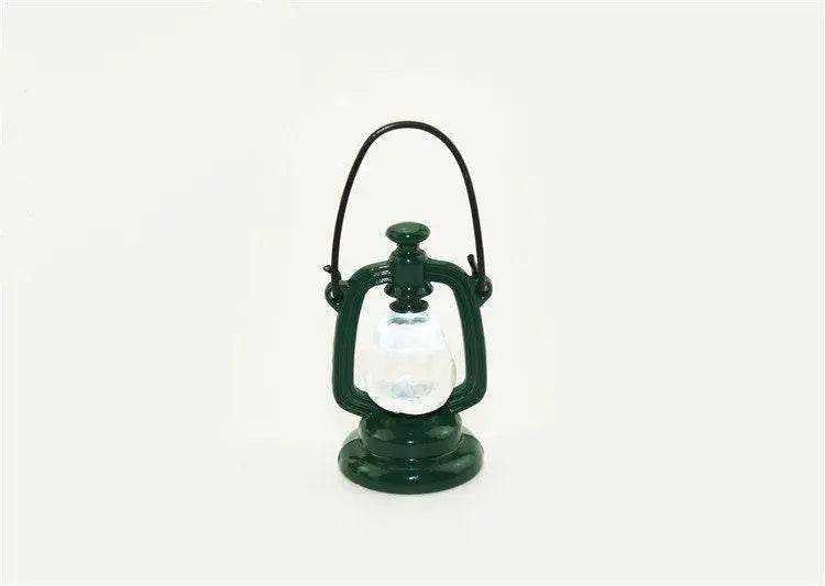 Miniature oil lamp 1:12 dollhouse furniture gnome garden terrarium figurines