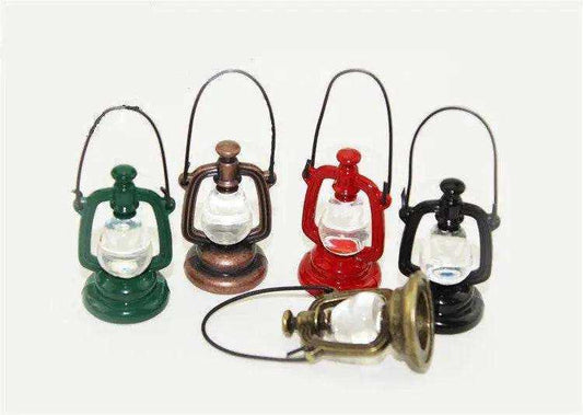 Miniature oil lamp 1:12 dollhouse furniture gnome garden terrarium figurines