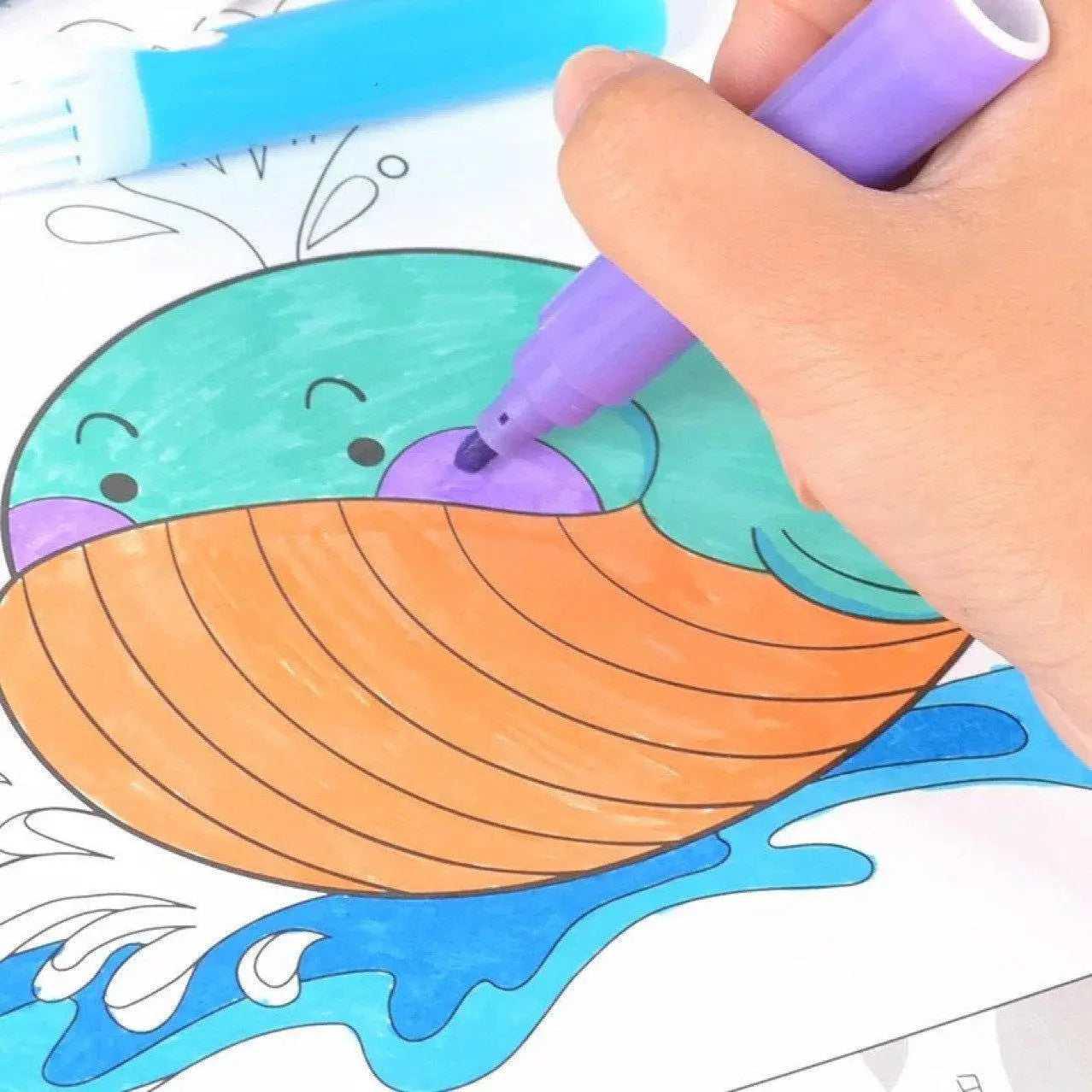 Monster Cartoon Children’s Drawing Tool Ultimate Art Set for Kids Built-in Easel Artist Crayon Drawing Brush Pens Birthday Gift Box Supplies