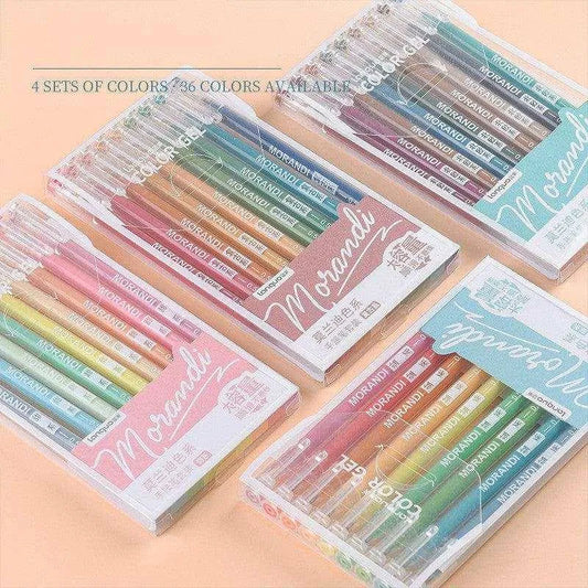 Morandi Gel Pens With Cap Retro Colors