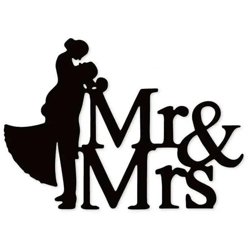 Mr & Mrs Cutting Die Wedding Couple Die Cuts Paper Embosser Scrapbook Stencils Cardmaking Supplies