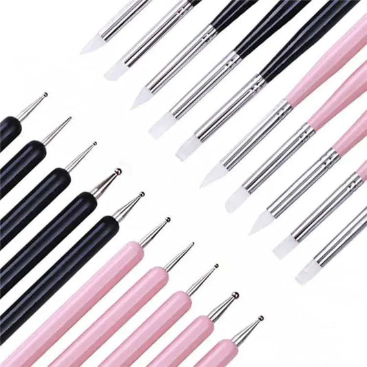 Nail Art Tools Dual Tip Brush Pen 5pcs Pens Nail Art Supplies