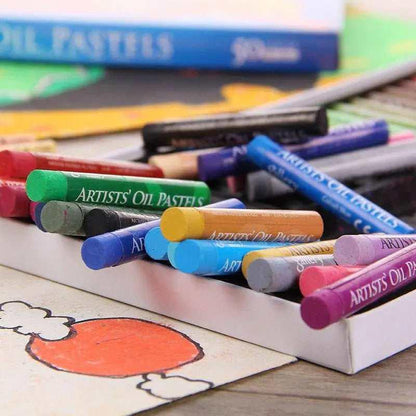 Oil Pastel crayons 50 colors soft pastel painting