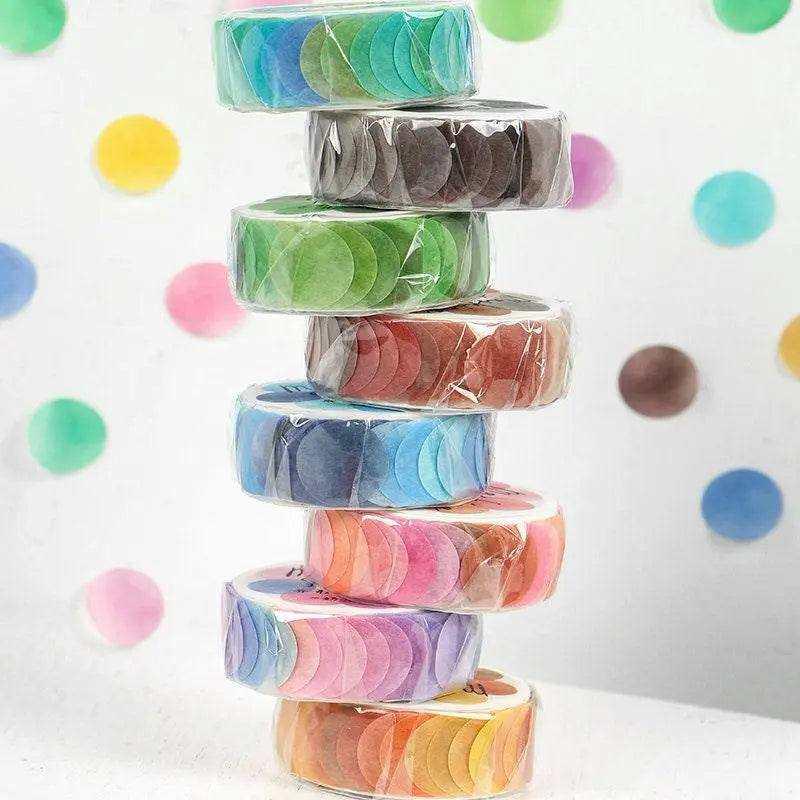 Ombre Washi Sticker Roll Kawaii Washi Tape Set Washi Tape and Stickers Colorful Washi Tape One Roll