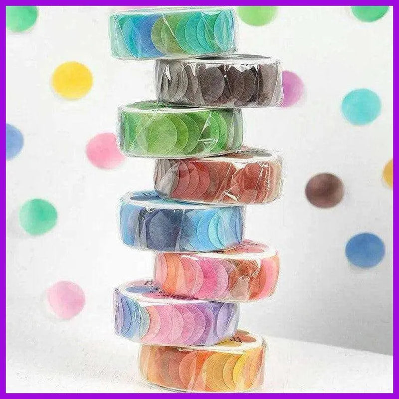 Ombre Washi Sticker Roll Kawaii Washi Tape Set Washi Tape and Stickers Colorful Washi Tape One Roll