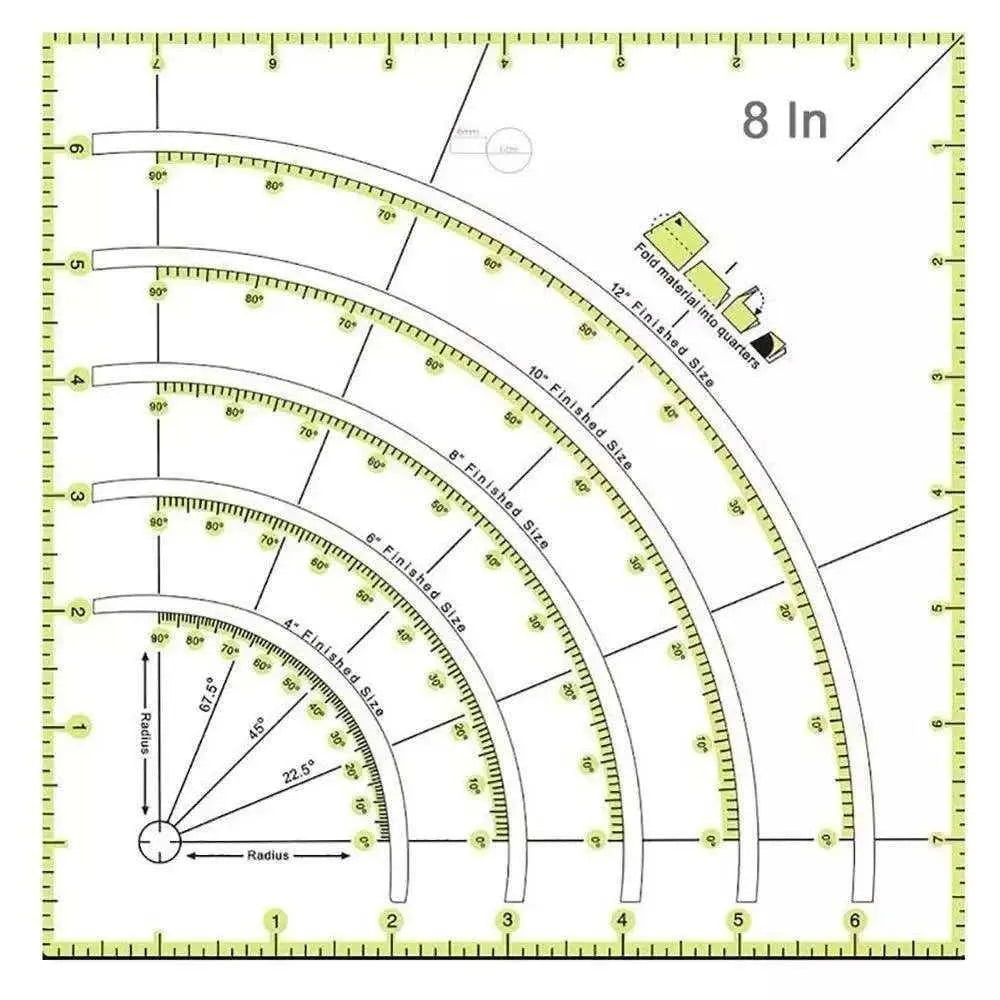 Patchwork Ruler Measuring Ruler Sewing Tool DIY Patchwork Making Quilting