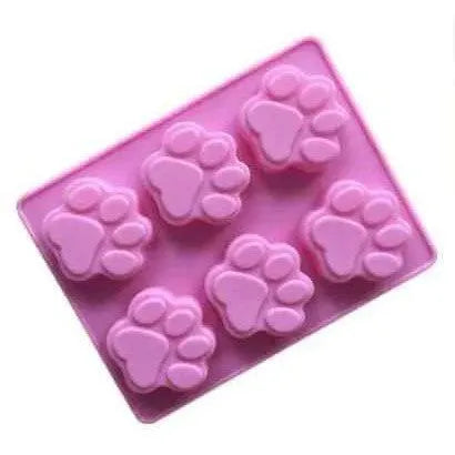 Pawprint Mold Paw and Bone Mould Silicone Mold Soap Making Supplies Baking Accessories Popsicle Mold Chocolate Mould