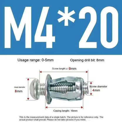 Petal Nut Expansion Lantern Screw Casing