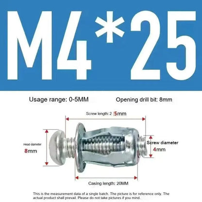 Petal Nut Expansion Lantern Screw Casing