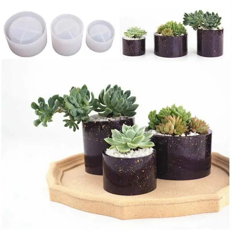 Planter Mold Candle Holder Mould Flower Pot Molds Silicone Moulds