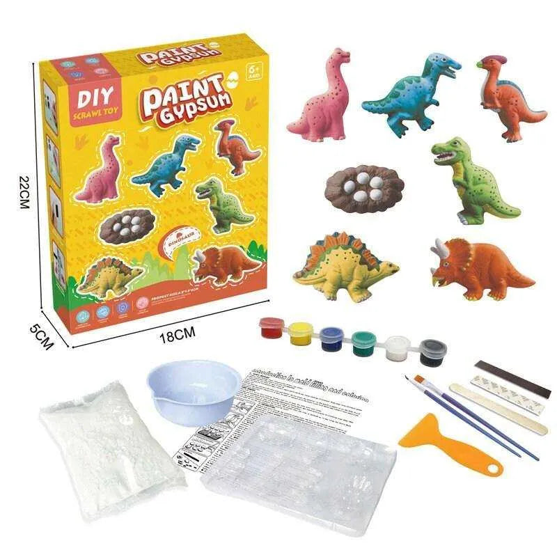 Plaster Crafts Toy Plaster Mold Kit Gypsum Painting For Kids