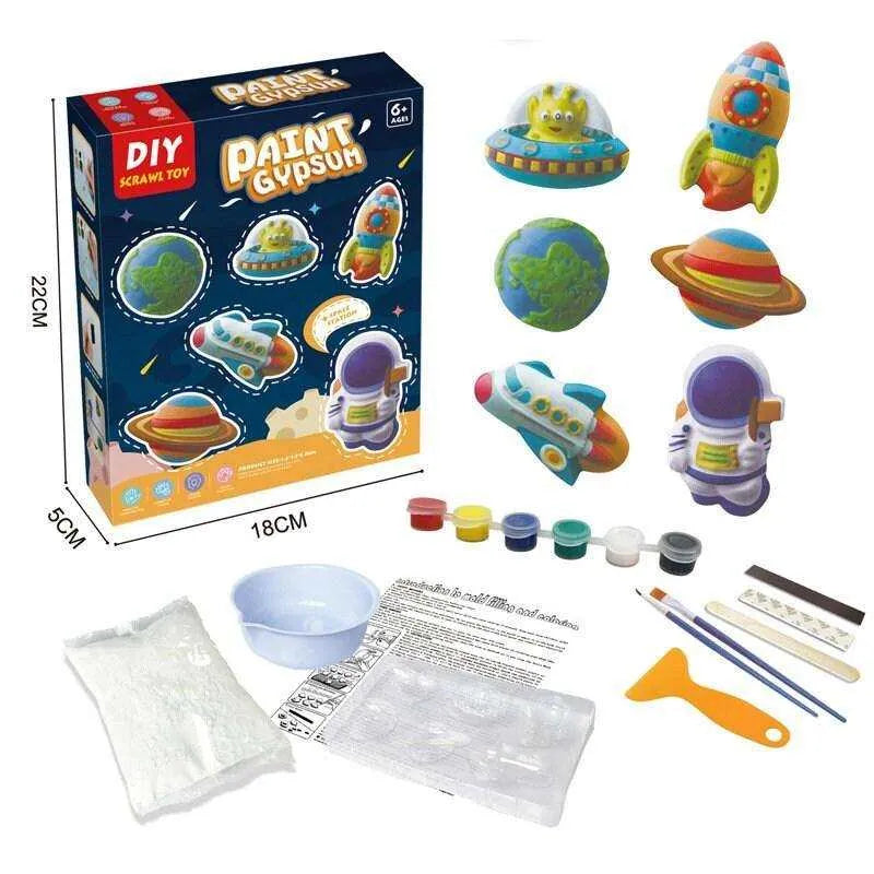 Plaster Crafts Toy Plaster Mold Kit Gypsum Painting For Kids