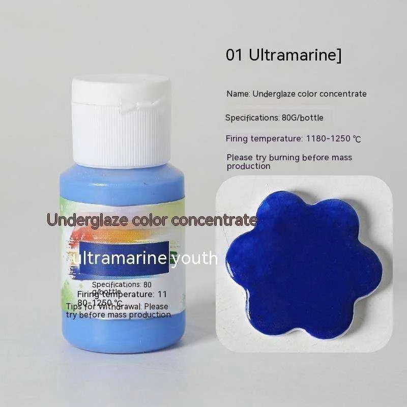 Pottery Glaze Underglaze Liquid Medium Temperature Ceramic Paints 80g